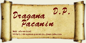 Dragana Pačanin vizit kartica